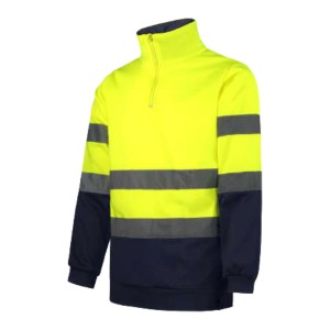 SWEAT M/FECHO ALTA VISIB CINZA/AMARELO WR.2.851